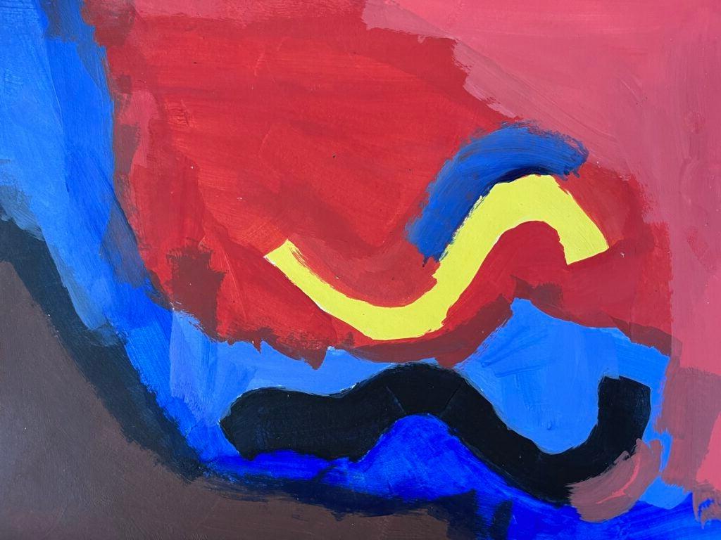 Veronica Cardona, 10th Grade, "Howl's Moving Castle Abstract"